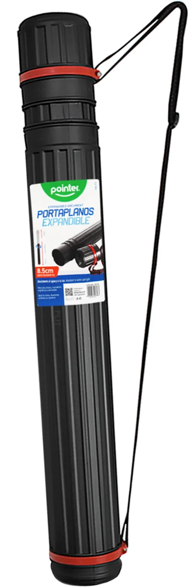 Tubo Portaplanos Plástico Expandible 8.5 cm