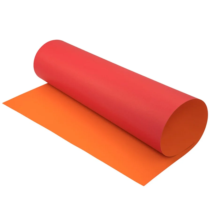 Cartulina Reversible Doble Cara Rojo y Naranja 