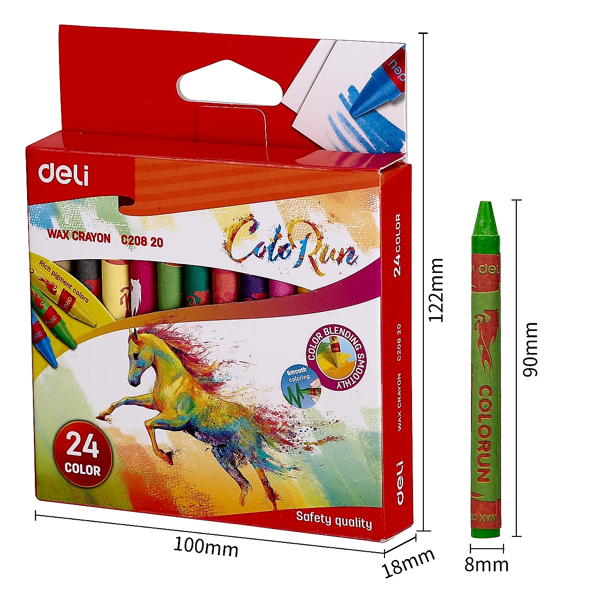 Crayones Finos para Colorear 24 pcs