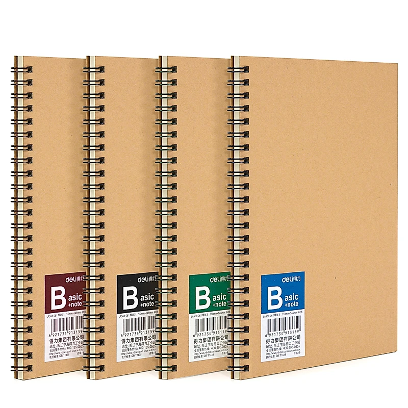 Libreta Rayada con Portada de Cartón Kraft en Espiral