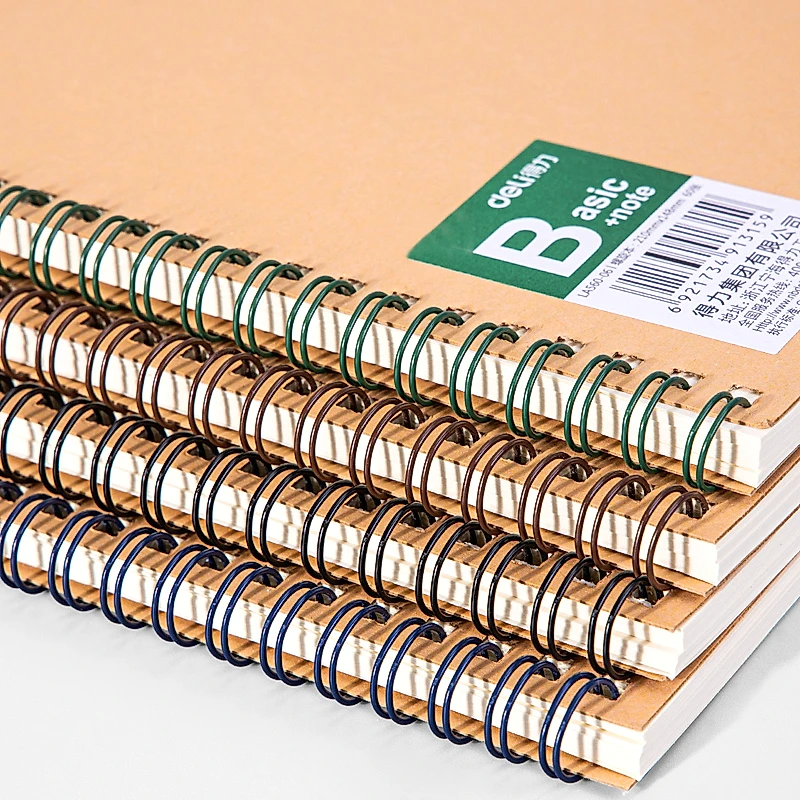 Libreta Rayada con Portada de Cartón Kraft en Espiral