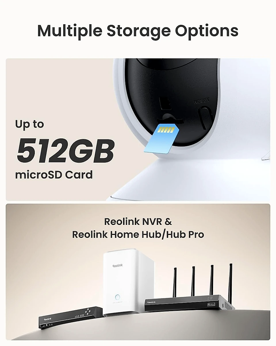 4MP 2K Indoor Camera E1, Plug-in Wireless WiFi 6 Security Camera