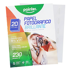 Papel Fotográfico 8 ½" x 11" Brillante, 230 gr