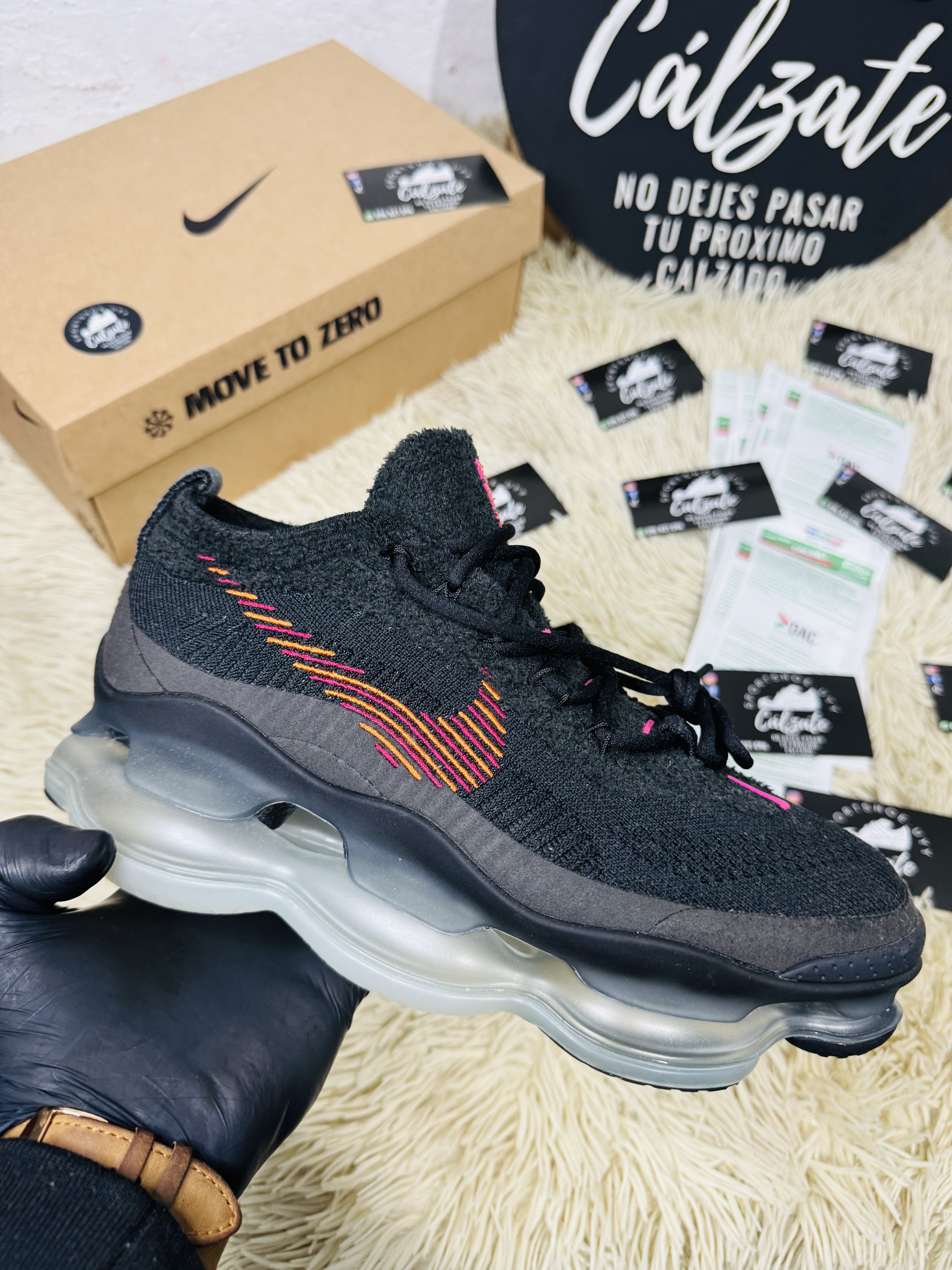 AirMax Escorpion - Negro pipa rosa 