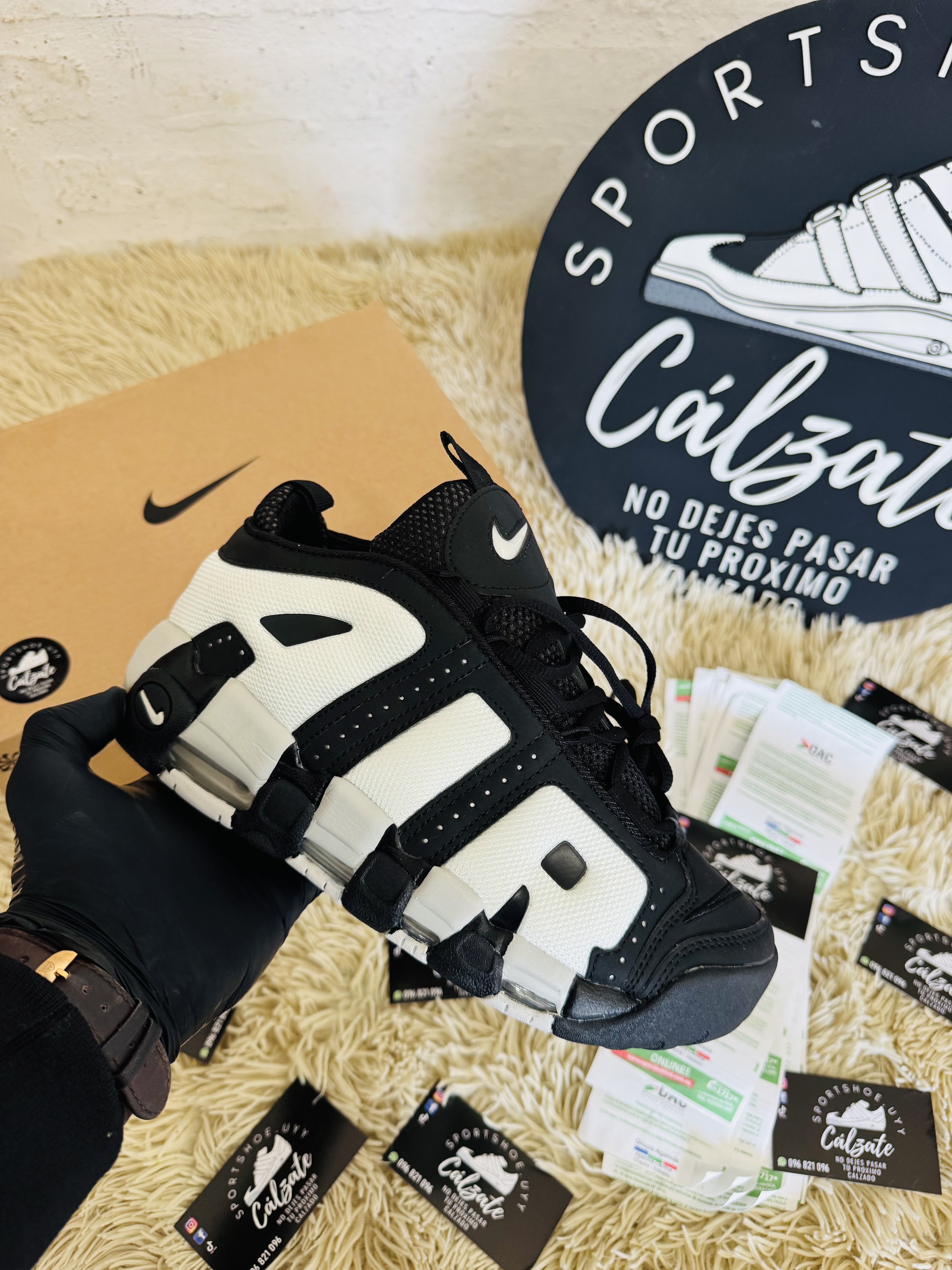 Air up Tempo  - Negro blanco 