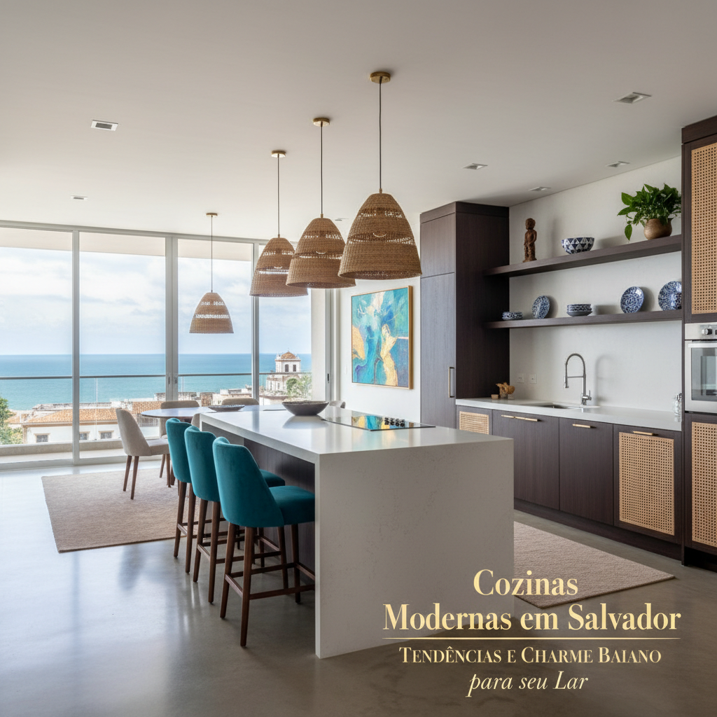 Cozinhas Modernas em Salvador: Tendências e Charme Baiano para seu Lar