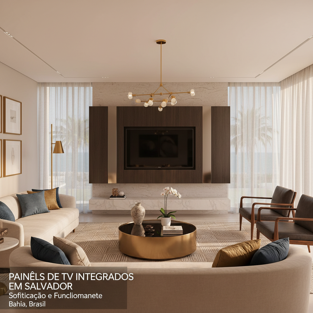 Painéis de TV Integrados em Salvador: Sofisticação e Funcionalidade para Salas Modernas na Bahia