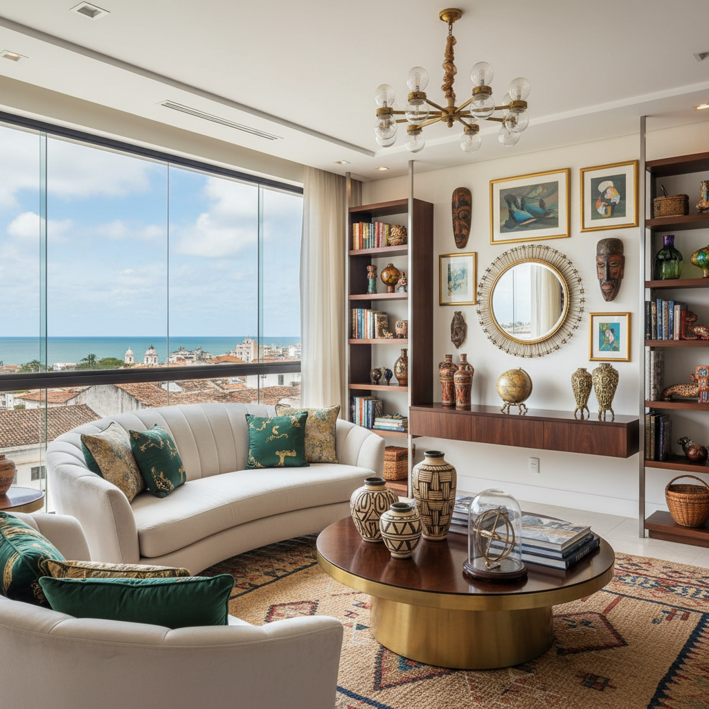 Artesanato e Vintage em Ambientes de Luxo: O Charme Atemporal na Decoração de Salvador, Bahia