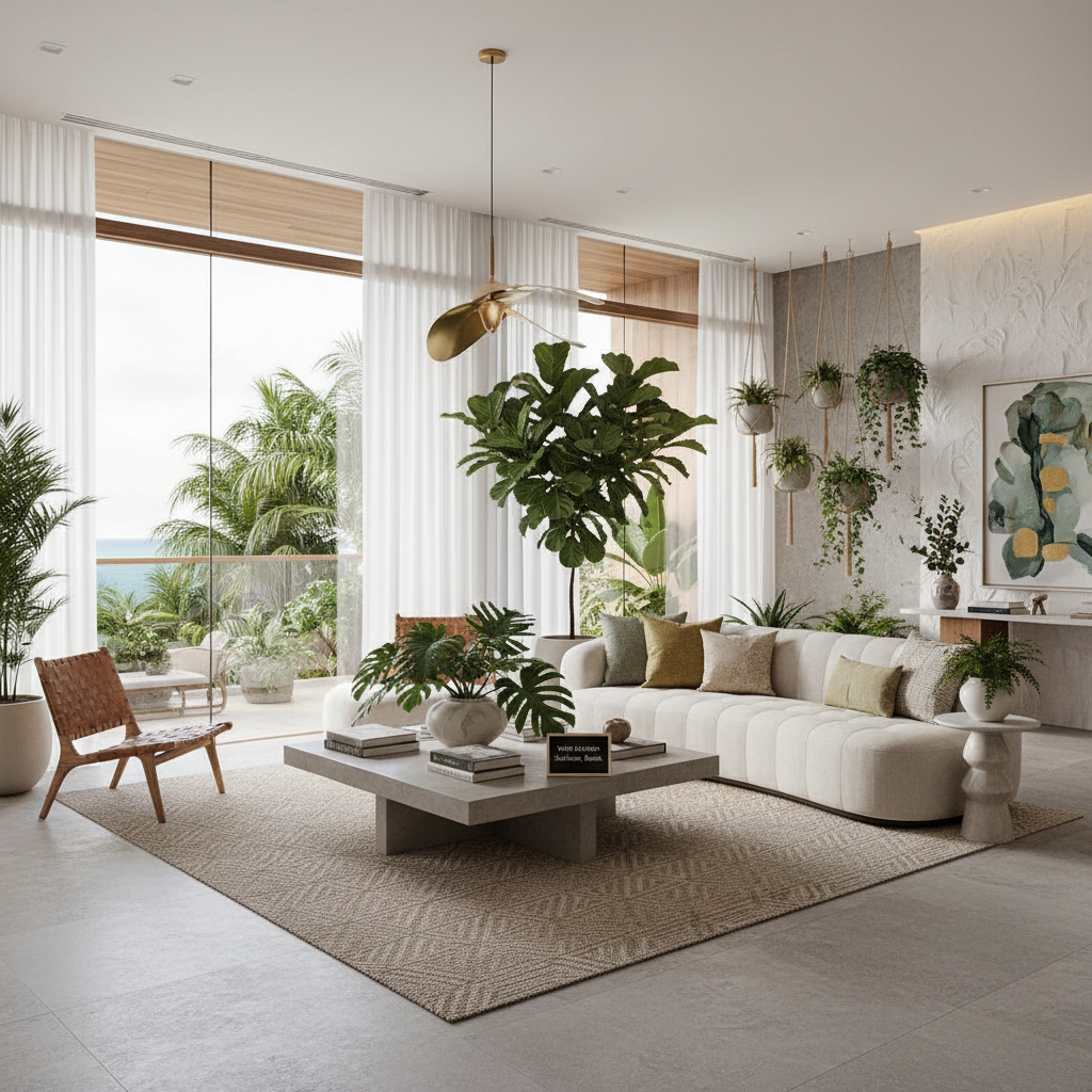 Verde Luxuoso: Decoração com Plantas Naturais em Ambientes Premium de Salvador e Bahia