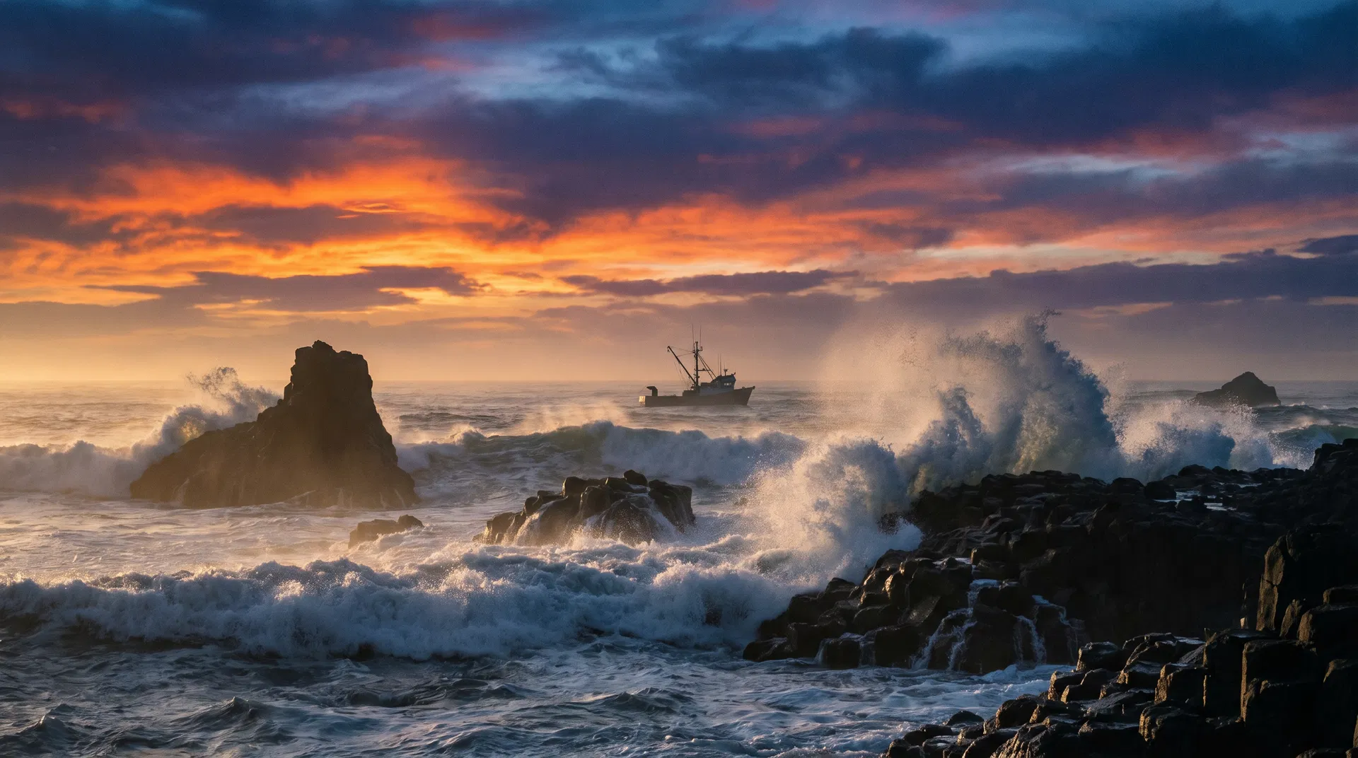 Oregon coast fishing