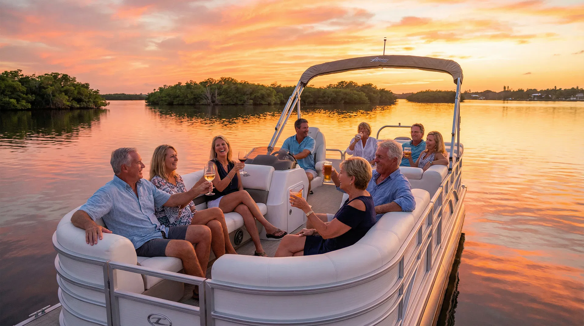 Sunset cruise on the Indian River Lagoon