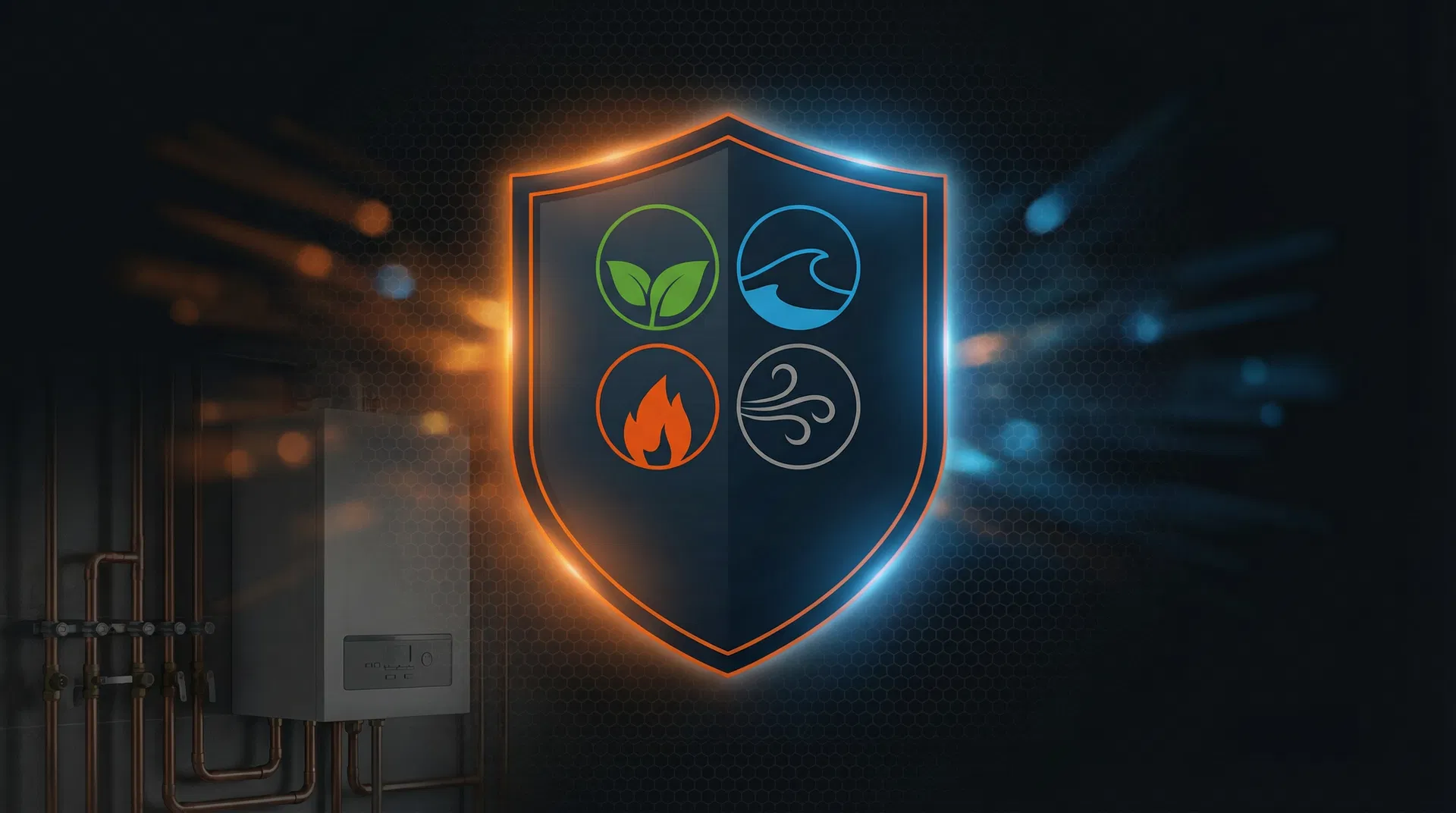 Element Home Services Care Plans shield — annual service, priority cover, peace of mind