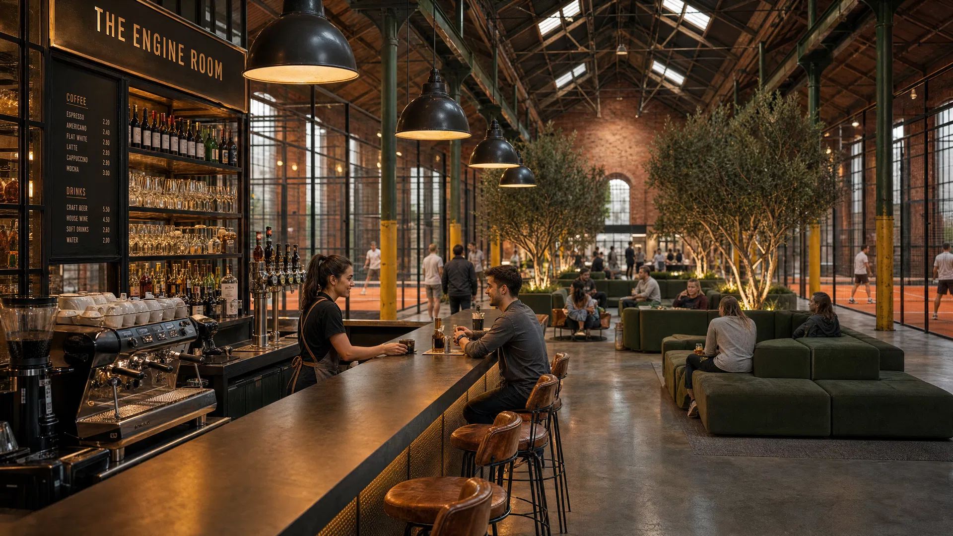 The Engine Room — food and drink at Loco Padel