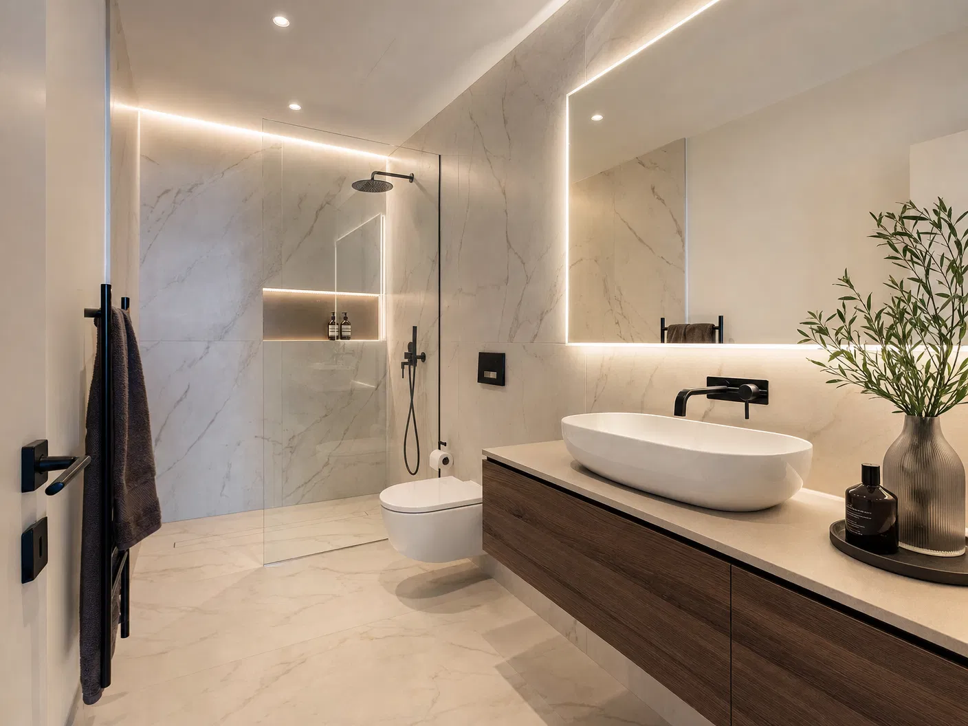 Nach: Badezimmer Renovation