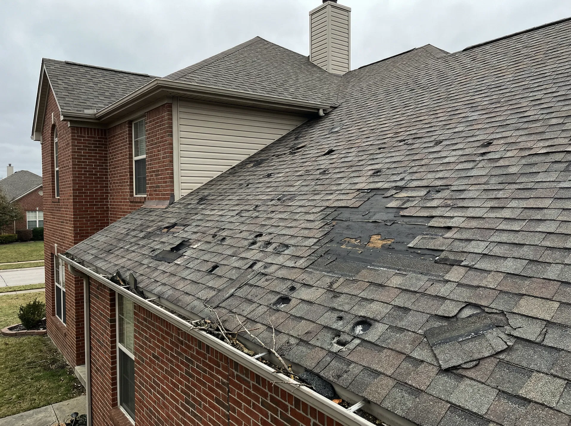 Hail Damage Restoration - Before