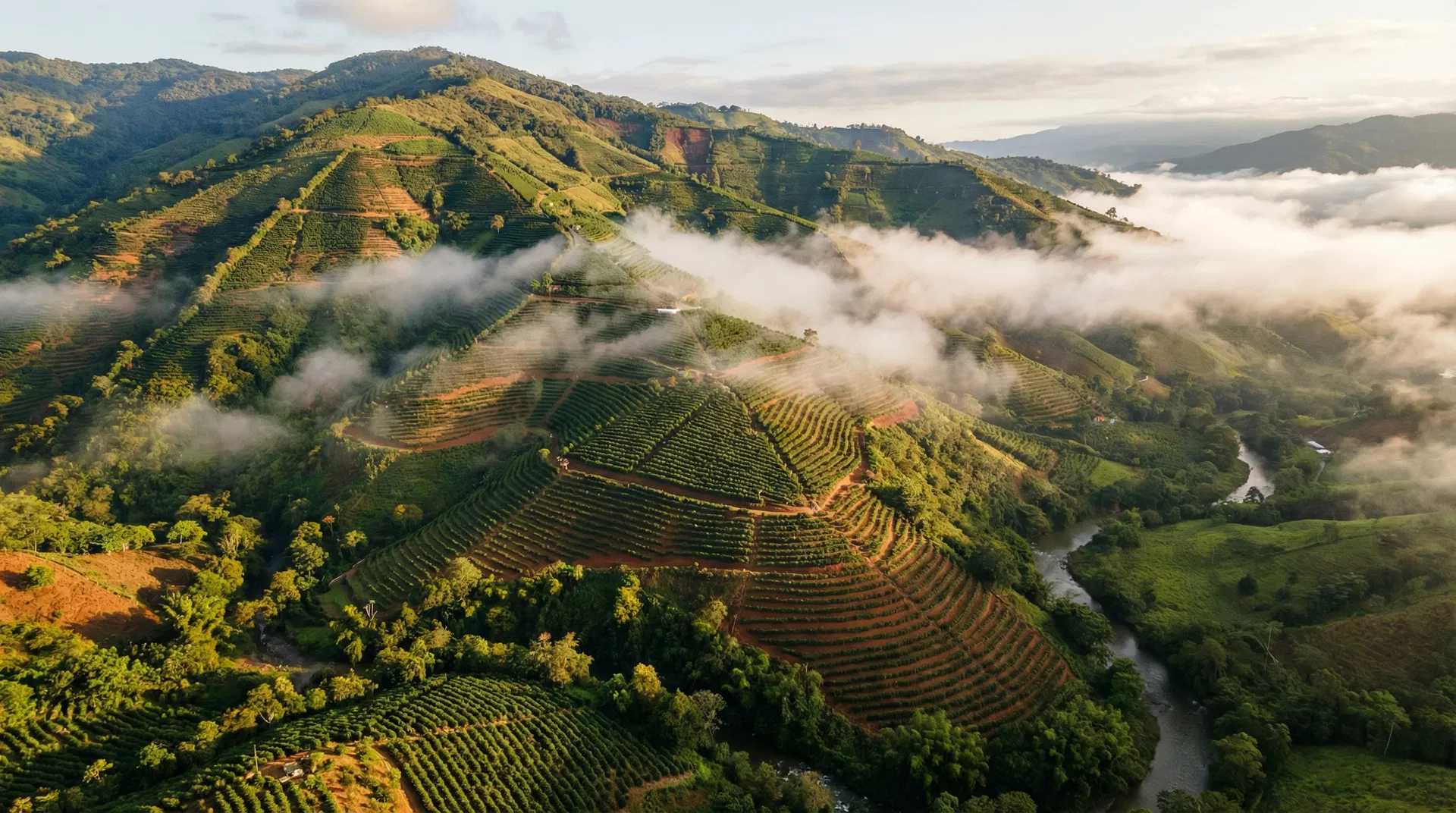 Terraced Mountainside