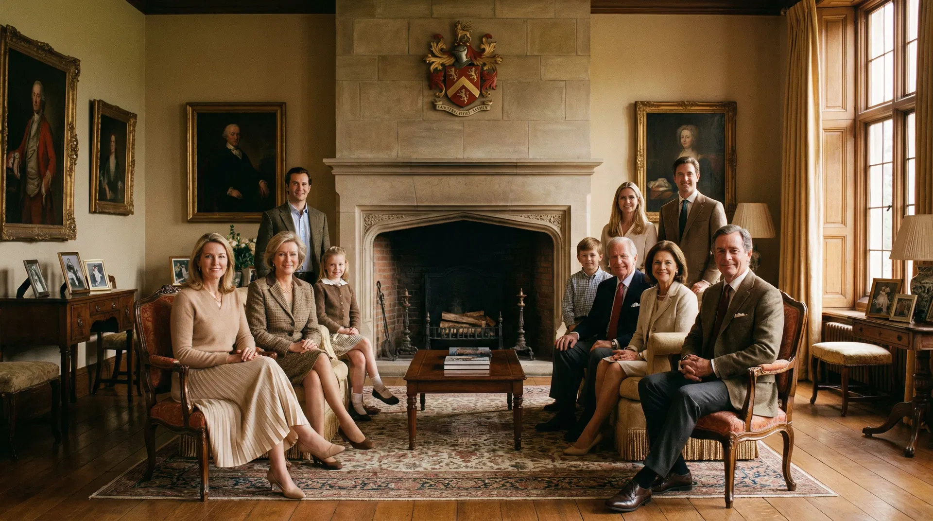 Multi-generational family in a professional legacy planning discussion