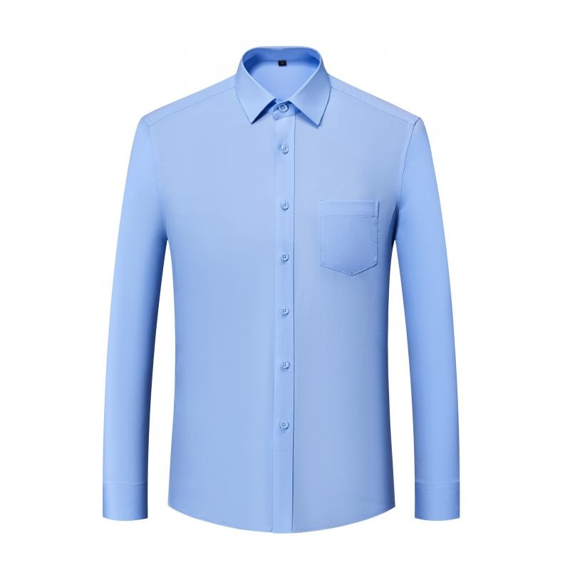 商務經典淺藍色長袖恤衫 – 專業訂製制服系列
