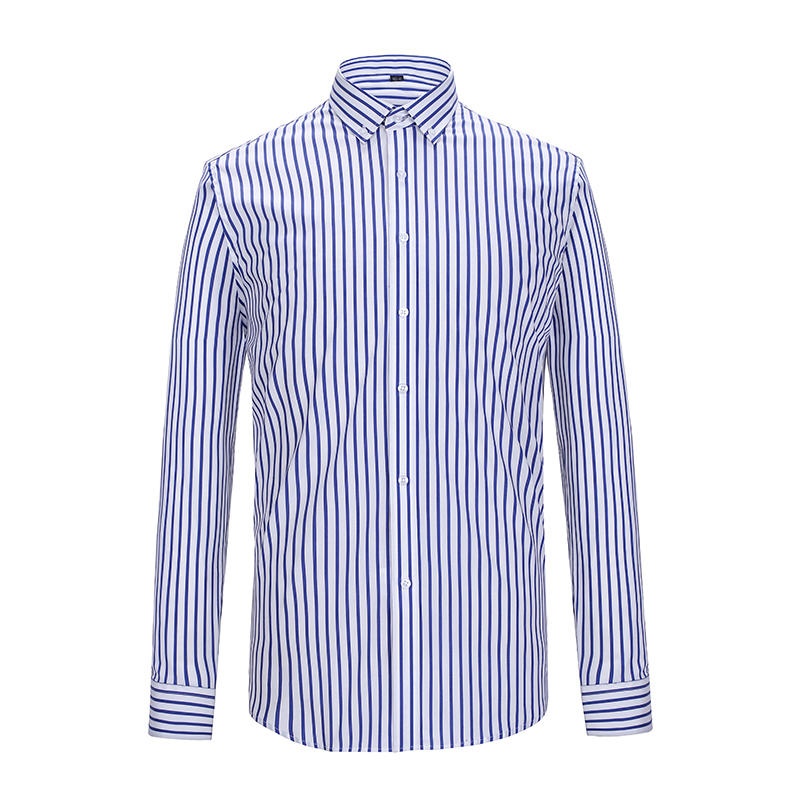 經典藍白條紋商務恤衫 - 專業訂製，型格之選
