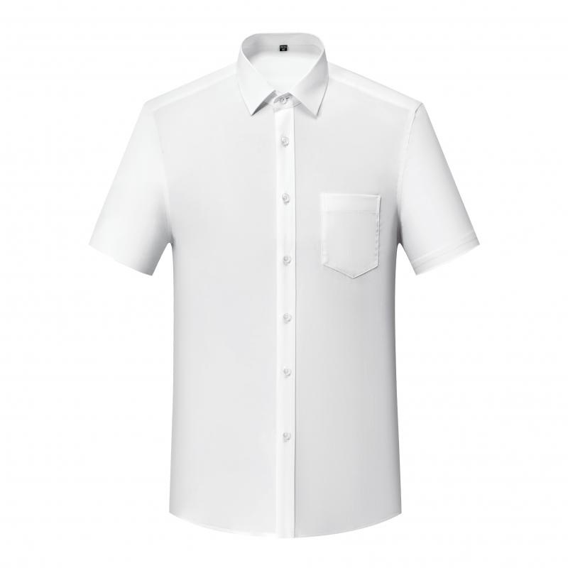 經典商務短袖恤衫 - 純白透氣舒適制服訂造