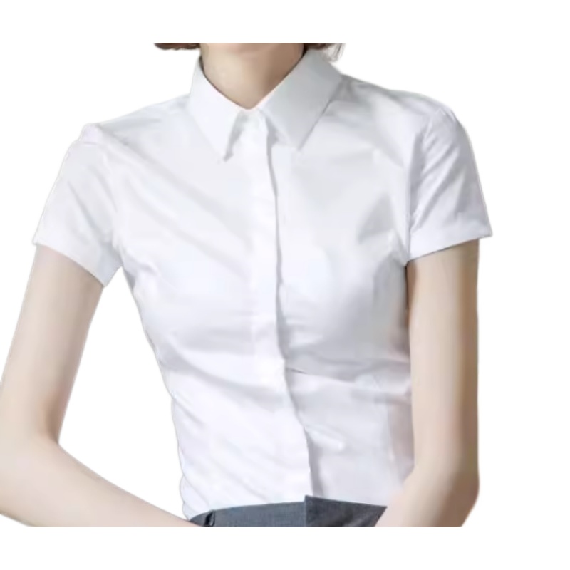 專業修身短袖白恤衫 - 企業制服訂造首選