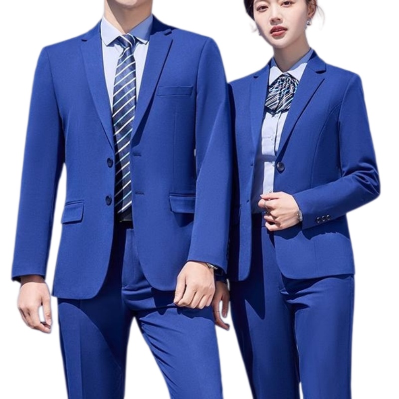 商務精英深藍西裝套裝：修身剪裁，舒適耐穿，展現專業團隊形象
