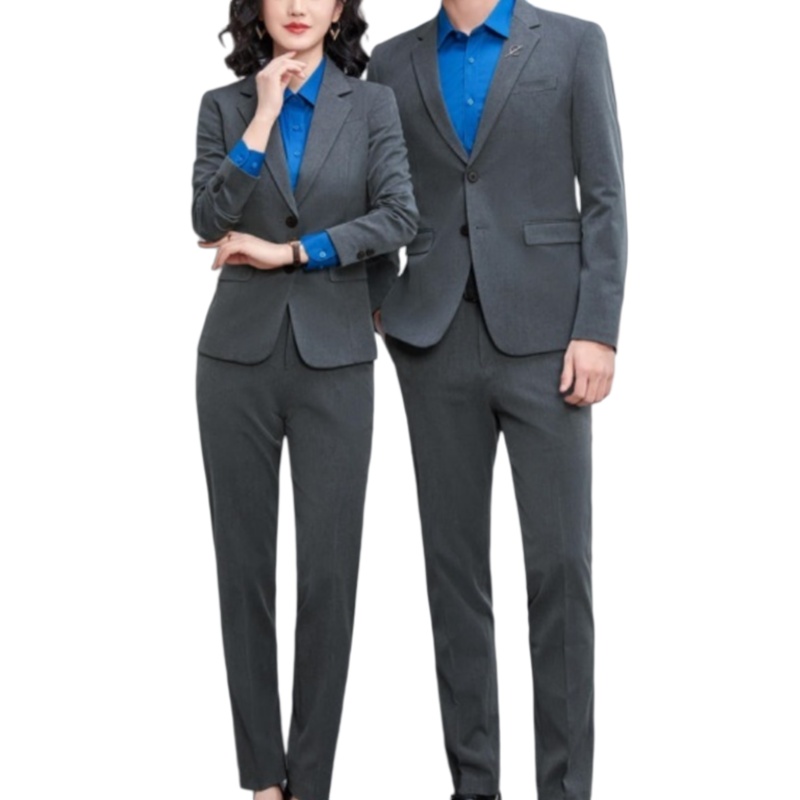 商務精英灰藍配套裝：高質感抗皺西裝制服訂造，展現專業企業形象