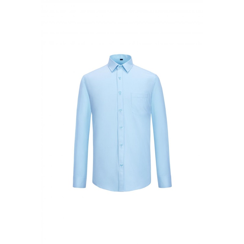 專業商務淺藍色長袖恤衫 - 企業制服訂造首選