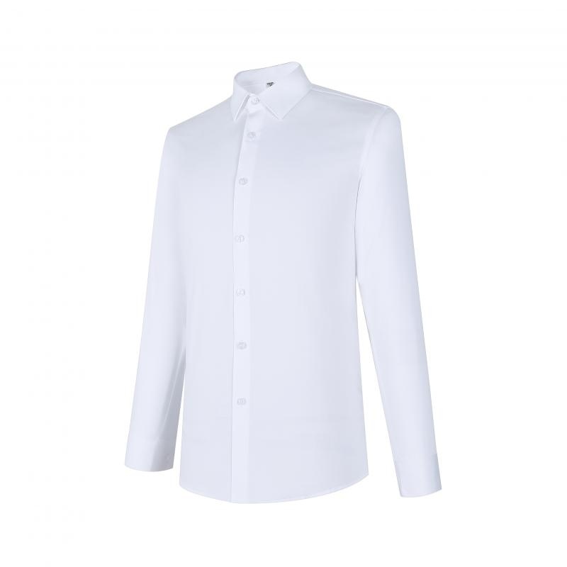 專業商務純白長袖恤衫 - 高雅舒適制服訂造