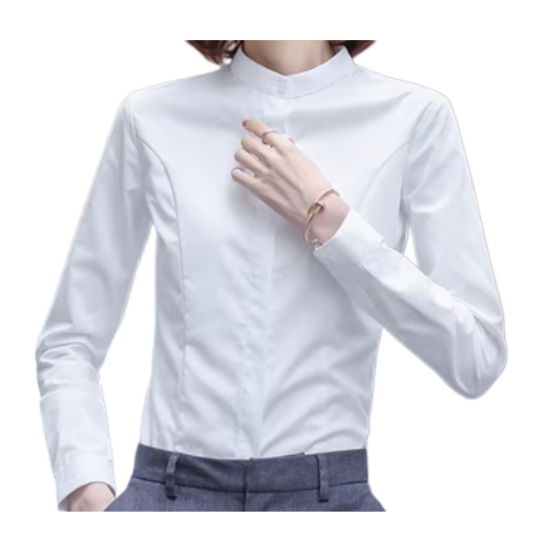 專業修身立領長袖恤衫 – 企業制服訂造