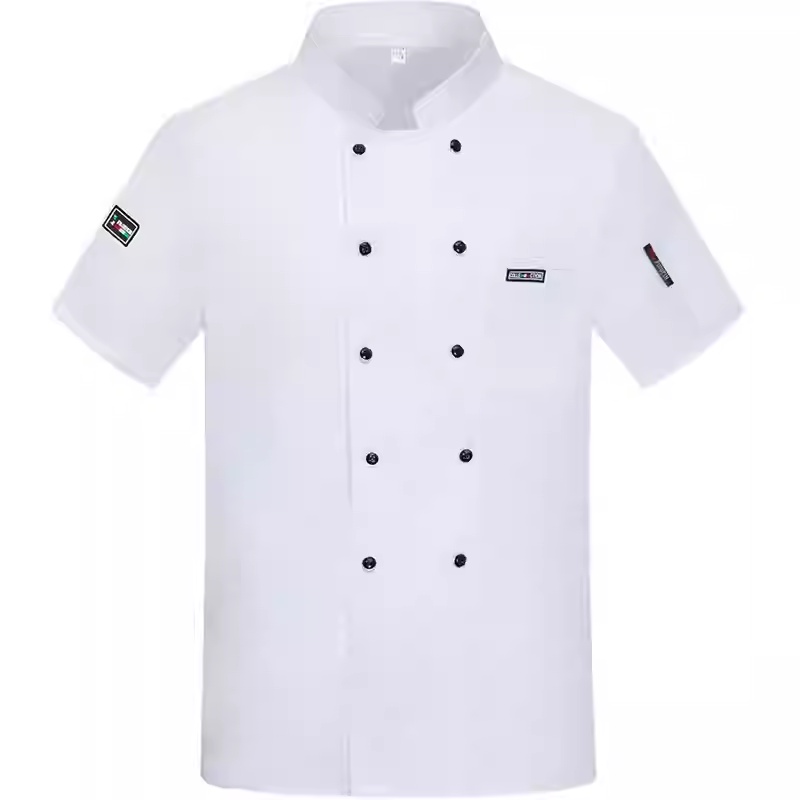 專業耐用短袖廚師服 - 適用於各式餐廳、酒店、烘焙坊及餐飲業廚房制服訂造