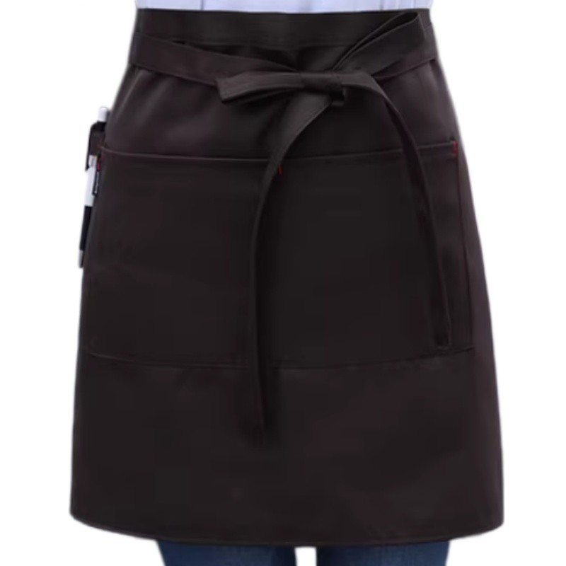 香港專業訂造咖啡廳圍裙，多功能半身圍裙，適用於餐飲、烘焙、美髮、清潔等行業