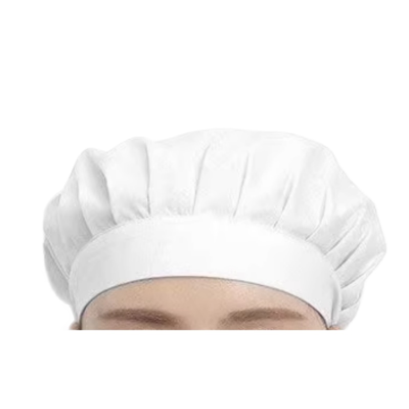 專業透氣白色廚師帽：餐廳、咖啡廳、烘焙店專用，香港制服訂造首選