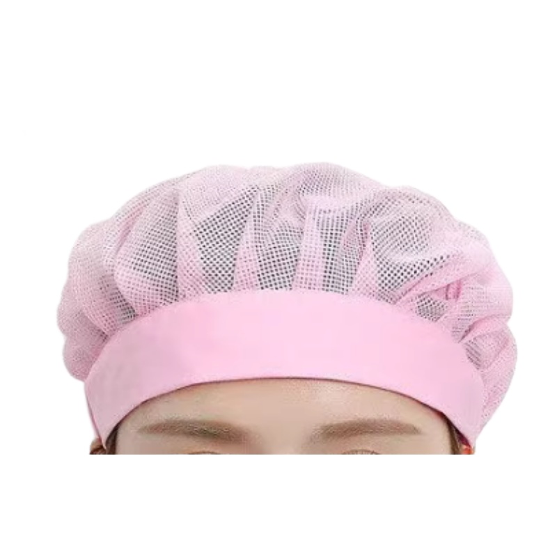 透氣網面粉色廚師帽 | 餐廳烘焙食品業衛生工作帽 | 香港制服訂造