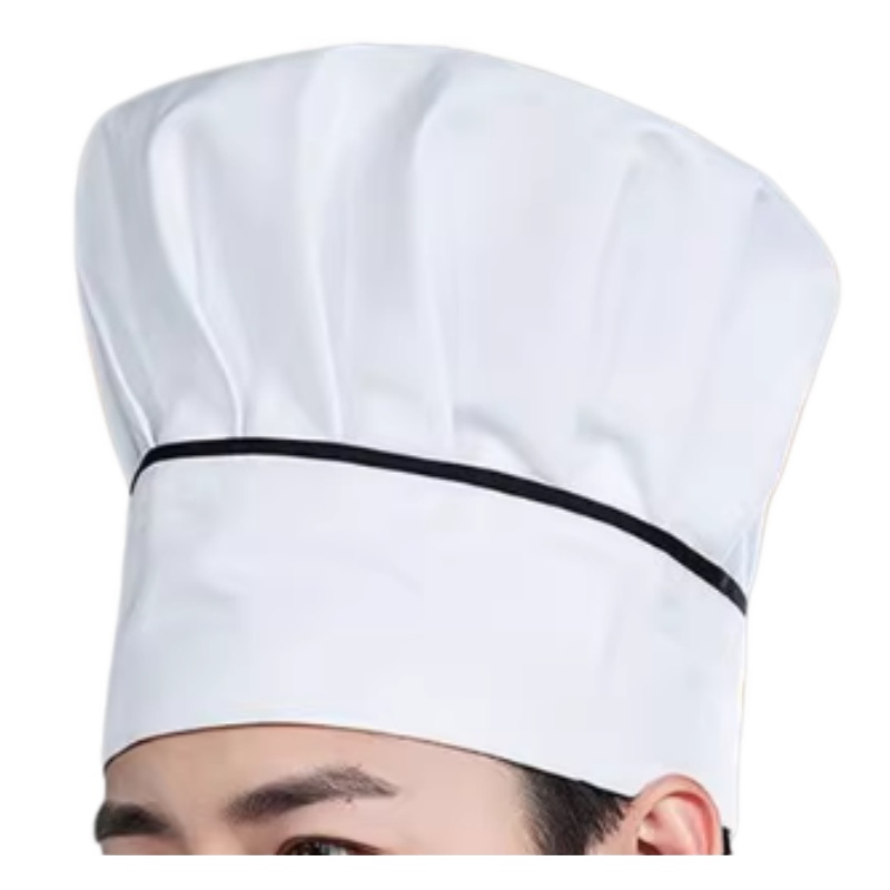 專業透氣高身廚師帽 - 餐廳廚房、烘焙店、酒店餐飲專用制服訂造
