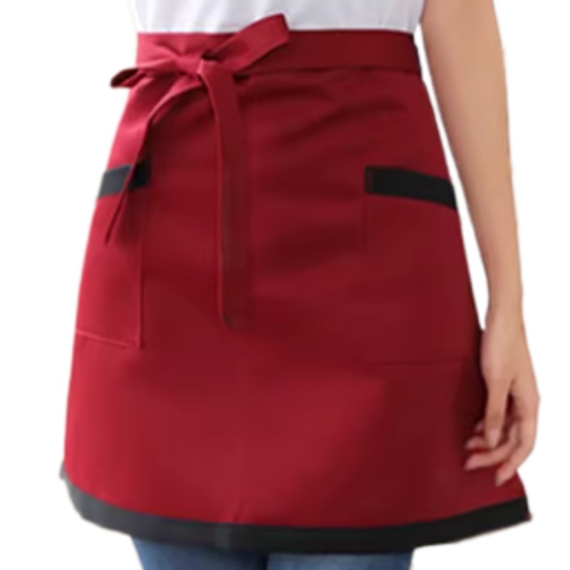 專業耐磨半身圍裙 – 餐廳咖啡廳烘焙師傅專用，多功能口袋設計
