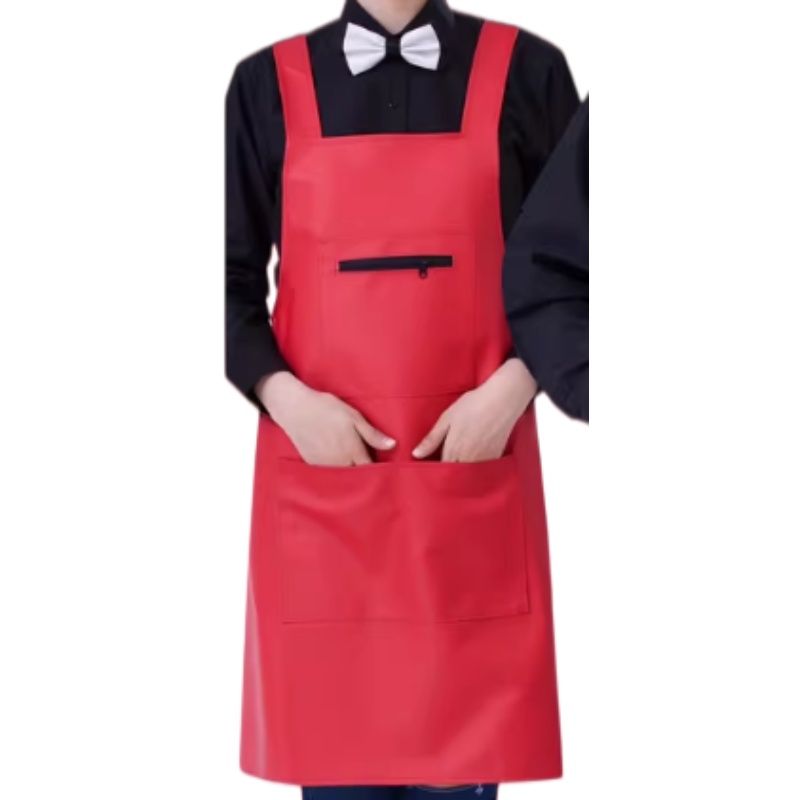 專業防水耐磨PU皮革圍裙訂造 - 咖啡廳、烘焙店、美髮美甲多功能工作圍裙
