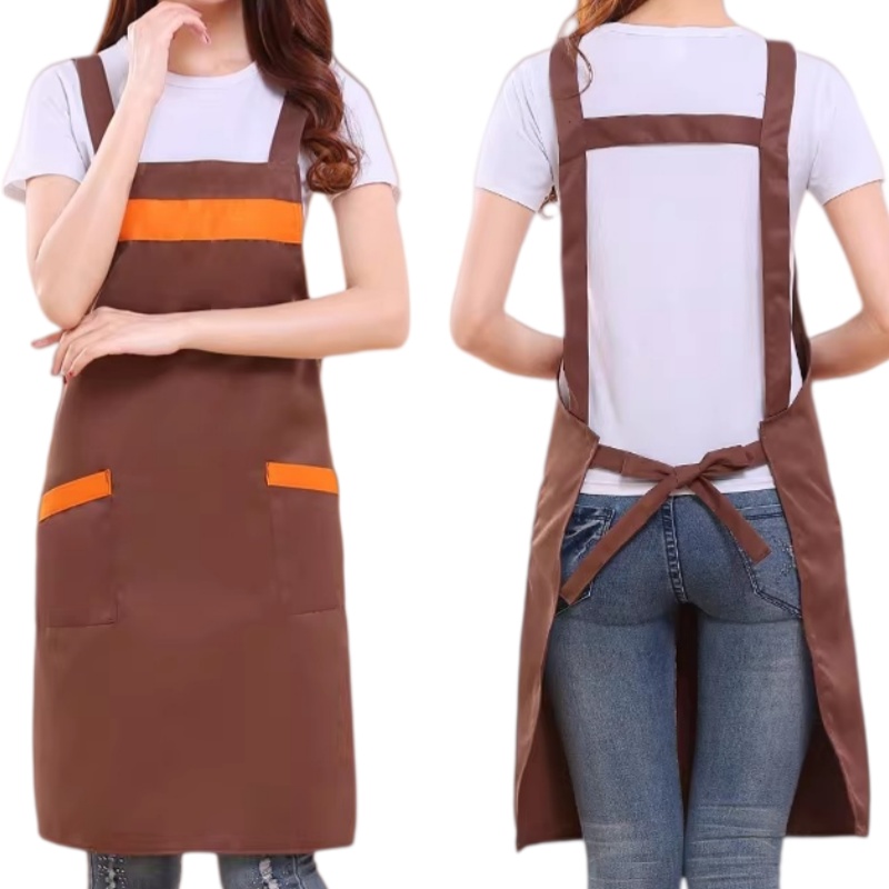 多功能耐磨咖啡廳烘焙圍裙:餐飲酒店、美髮美甲、清潔工作專業訂造圍裙