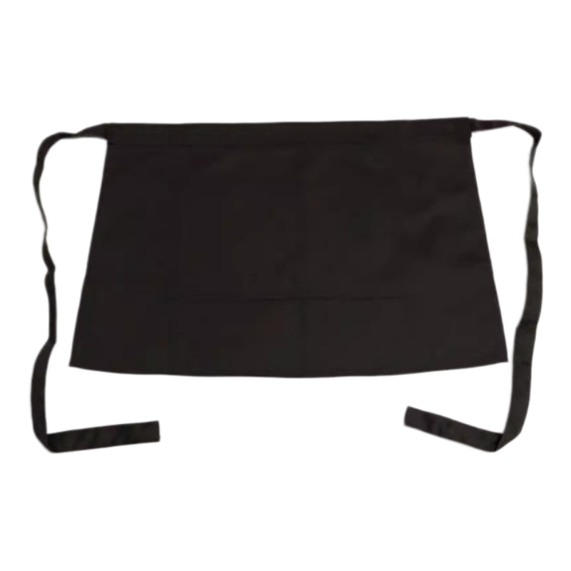 耐用防污黑色半身圍裙 | 專業餐飲服務員工作裙 | 香港制服訂造