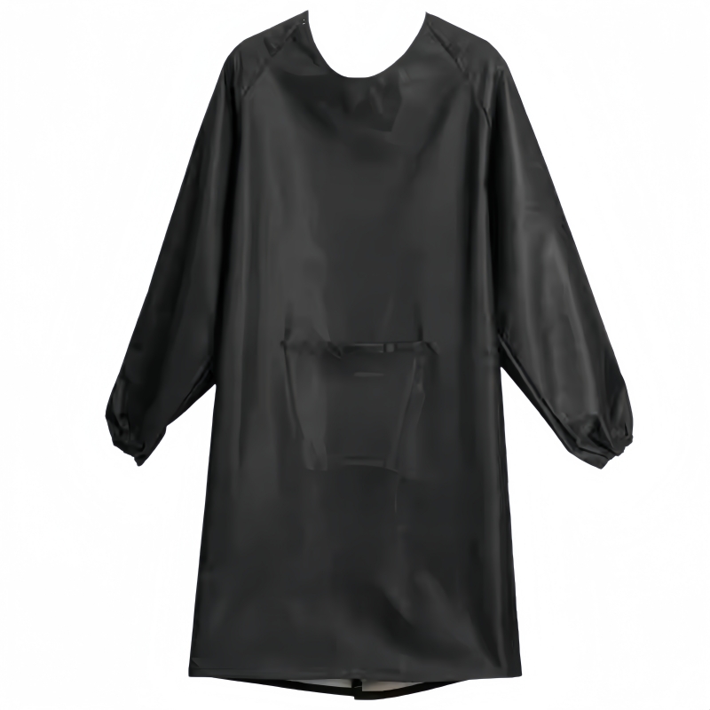 耐用防水長袖圍裙：兒童美術、烹飪、校園活動必備，防污易潔