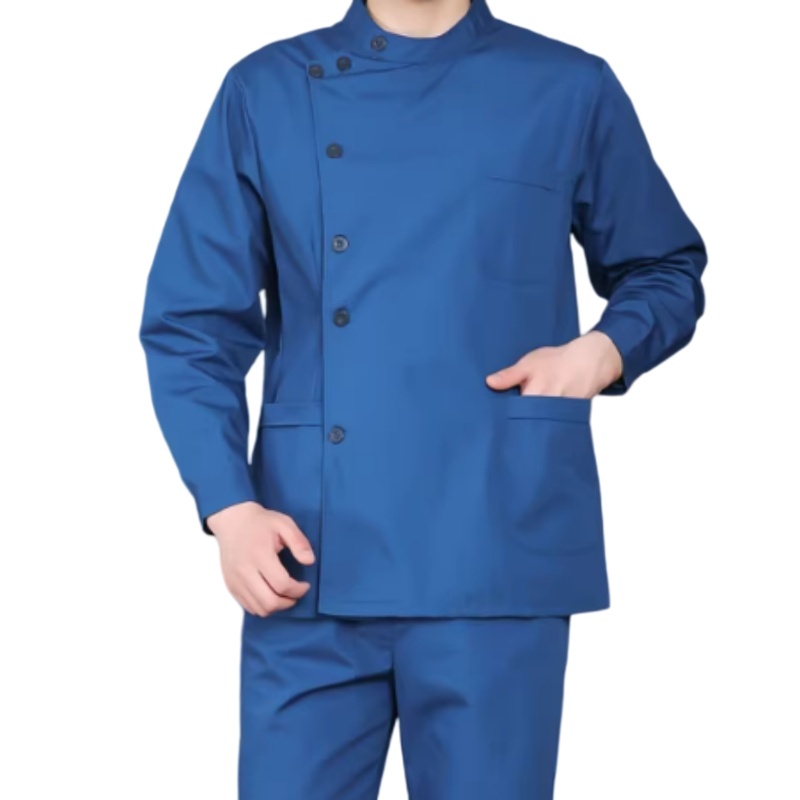 專業醫護系列：舒適透氣藍色護士服套裝，香港制服訂造首選