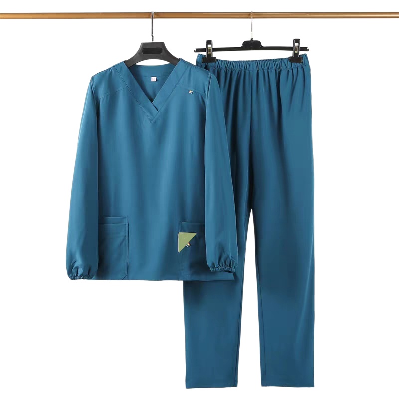 香港專業洗手服訂造：透氣耐磨V領長袖，醫護人員舒適之選