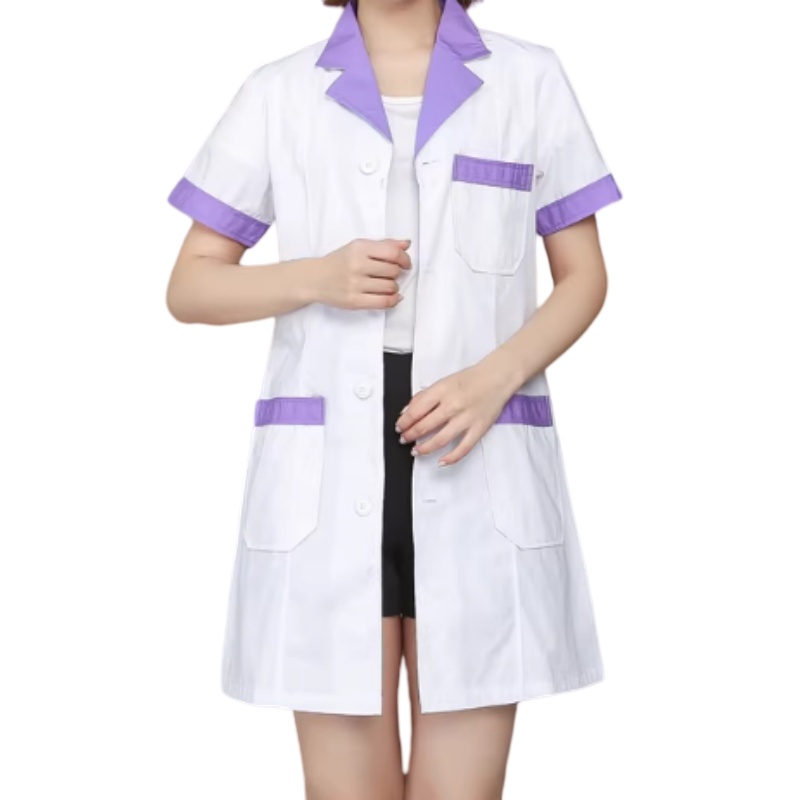 透氣耐磨撞色護士袍/實驗袍訂造:香港專業醫護制服,舒適時尚兼備
