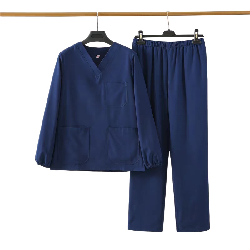 香港專業訂造洗手服：透氣耐磨V領長袖，醫護人員舒適之選