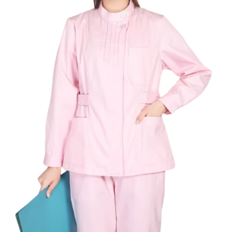 專業粉色護士服套裝:透氣耐磨,展現溫柔與專業形象