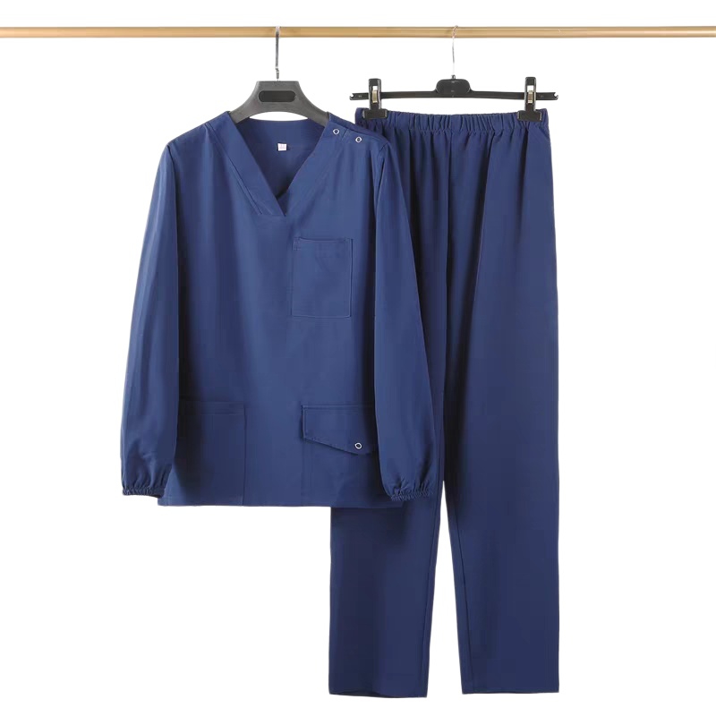 透氣耐磨V領洗手服套裝，醫護美容專業訂造，舒適實用