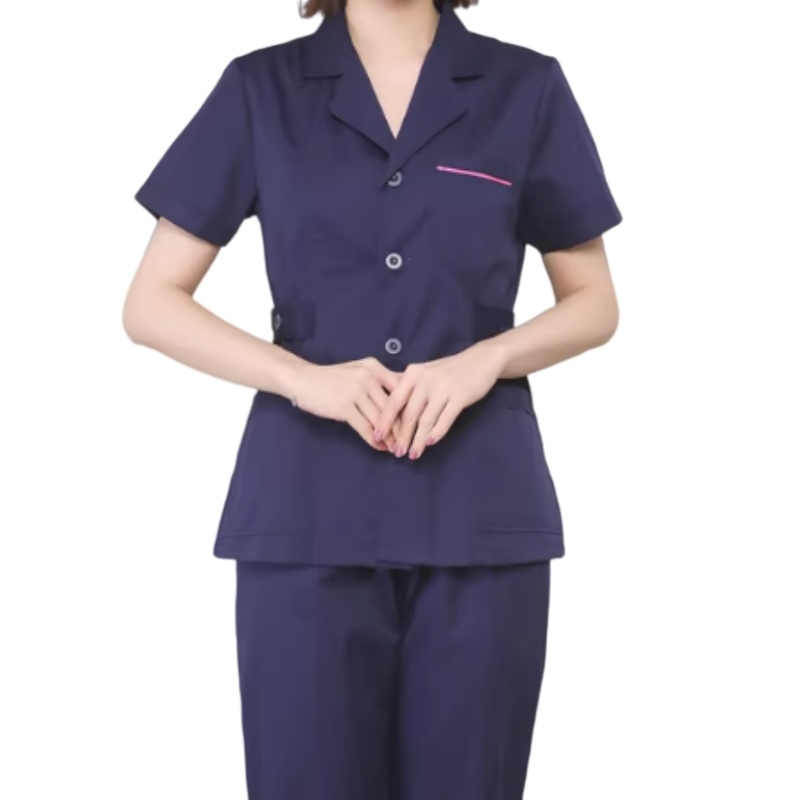 透氣舒適短袖護士服套裝 — 專業醫護之選，展現優雅與活力