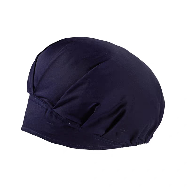 透氣舒適深藍色手術帽訂造，專業衛生，多用途工作頭巾