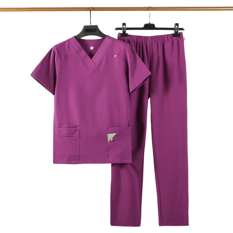 透氣速乾紫羅蘭洗手服套裝:醫護工作者的舒適之選
