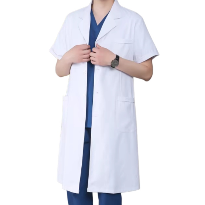 透氣短袖醫生袍 香港專業制服訂造 輕薄舒適實驗室白袍